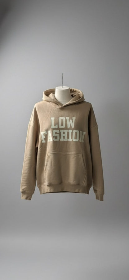 LOW FASHION™ Classic Premium Hoodie — Sandstone