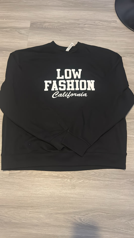 Black Low Fashion California crewneck sweatshirt