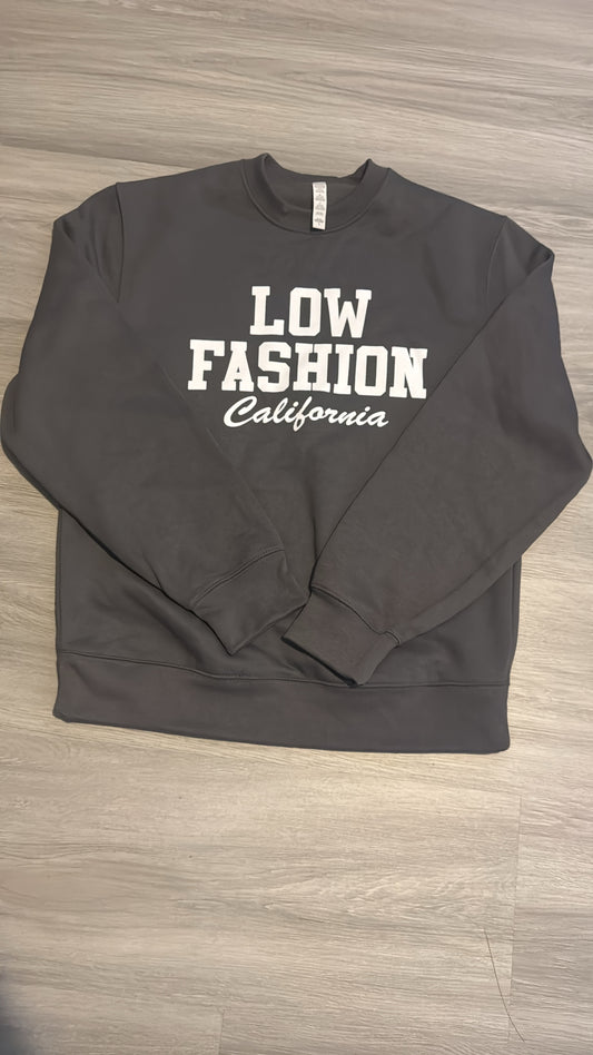 Gray Low Fashion California crewneck sweater