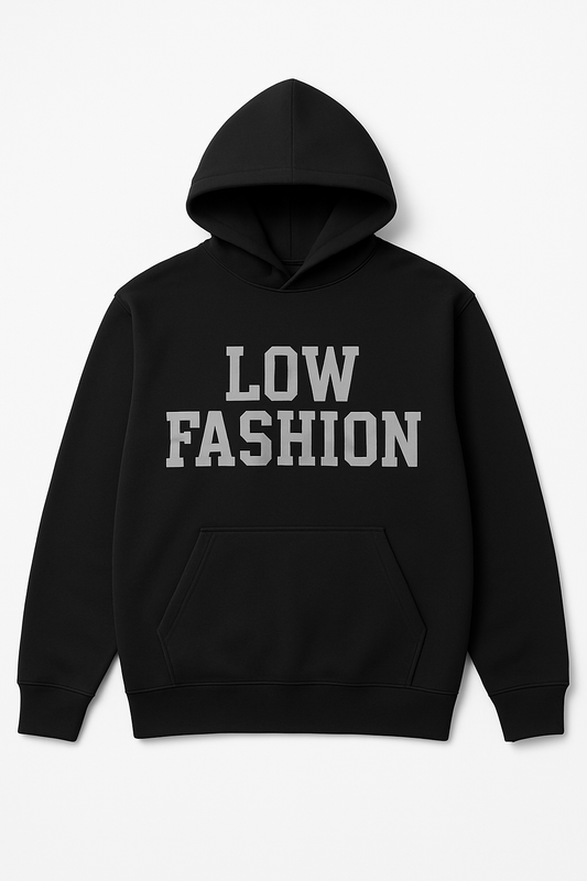 LOW FASHION™ Classic Hoodie — Black