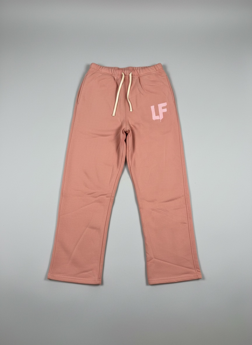 LOW FASHION™ Rose Dust Straight-Leg Sweatpants