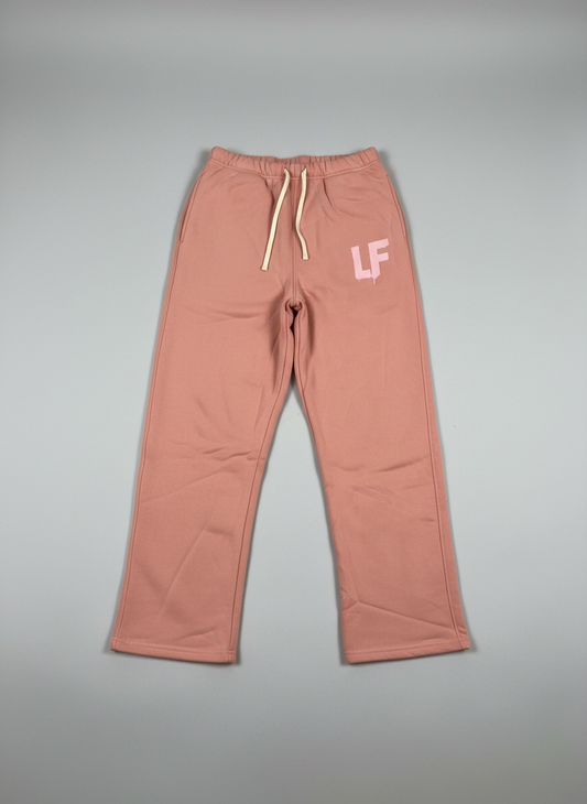 LOW FASHION™ Rose Dust Straight-Leg Sweatpants