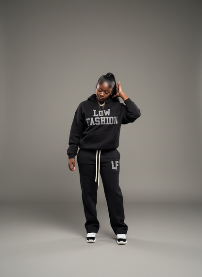 LOW FASHION™ Midnight Black Sweatsuit